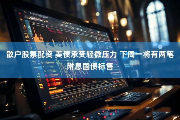 散户股票配资 美债承受轻微压力 下周一将有两笔附息国债标售